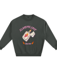 Flaming Love Oversize Crew Neck