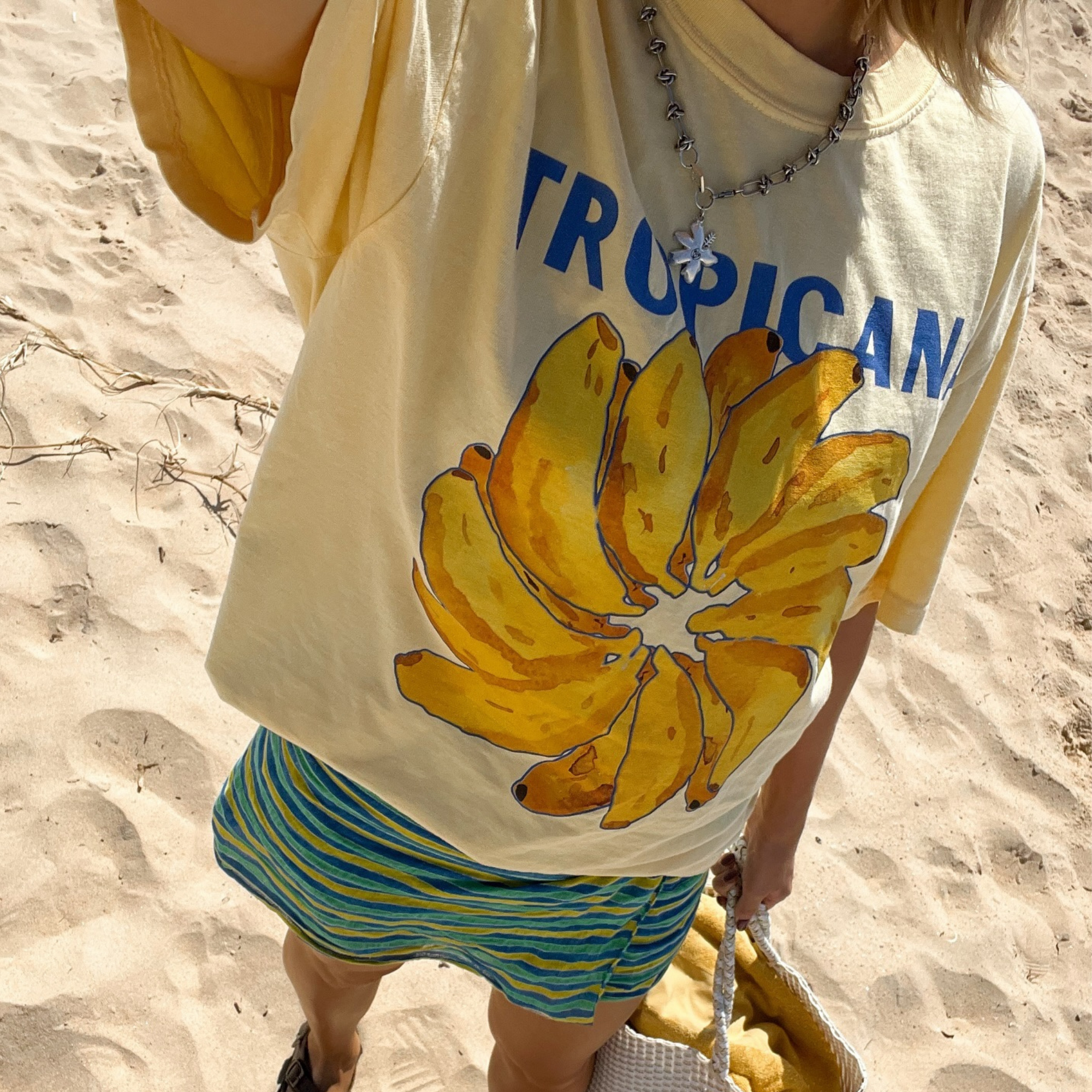 Club Tropicana -Banana Tee Boxy Style