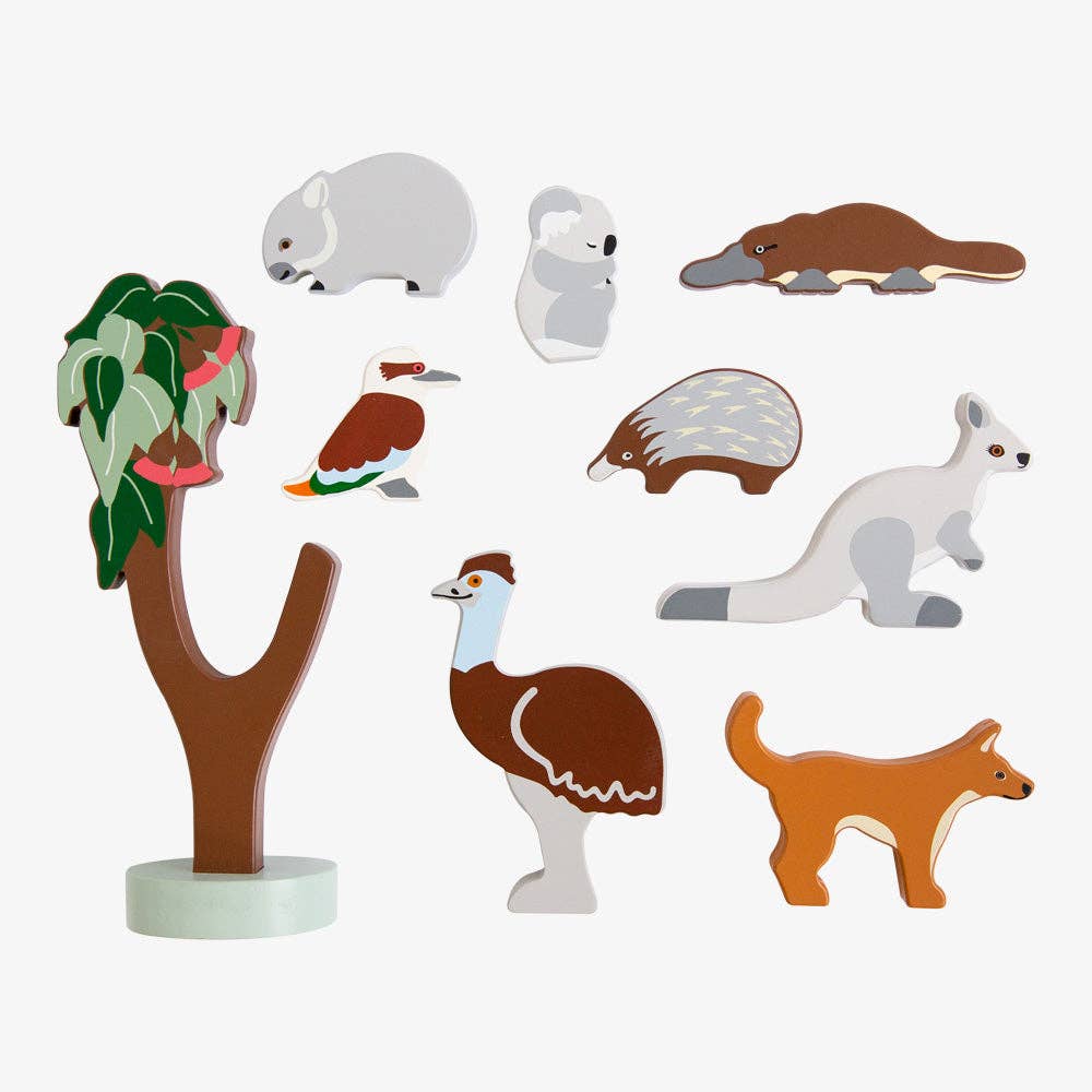 Aussie Animals Wooden Toy Set