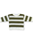 Organic 7-Stripe Long Sleeve Tee Herb