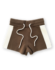 Milano Knitted Shorts - Cafe