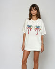 Palm Part Oversized Tee White