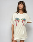 Palm Part Oversized Tee White