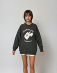 Flaming Love Oversize Crew Neck