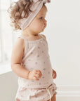 Organic Cotton Frill Bloomer - Meredith Viole