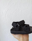 Olympia Velcro Sandals - Black