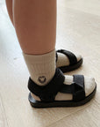 Olympia Velcro Sandals - Black